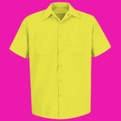 Men's Tall Enhanced Visibility Short Sleeve Work Shirt