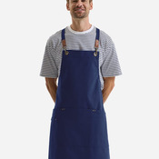 Unisex Clip & Clasp Cross-Back Bib Apron