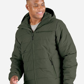Men's Channel Quilt Ripstop Hooded Jacket